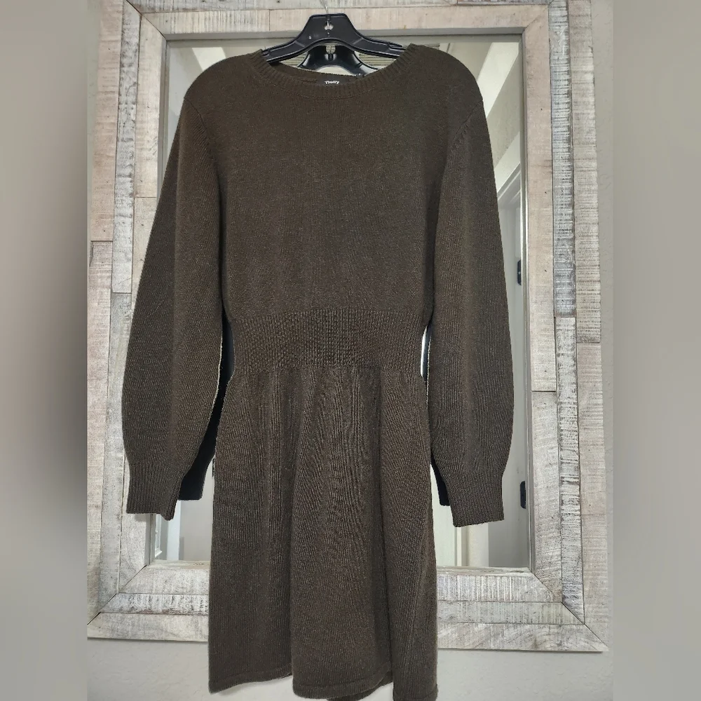 Theory Wool and Cashmere Blend Sweater Dress - Picture 5 of 6
